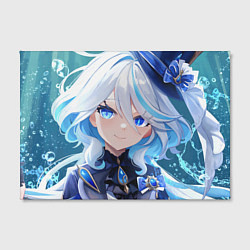 Холст прямоугольный Genshin Impact Furina Smile, цвет: 3D-принт — фото 2