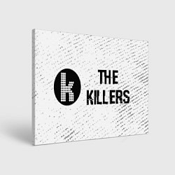 Картина прямоугольная The Killers glitch на светлом фоне по-горизонтали