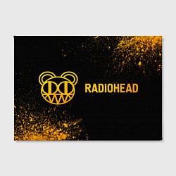 Холст прямоугольный Radiohead - gold gradient по-горизонтали, цвет: 3D-принт — фото 2