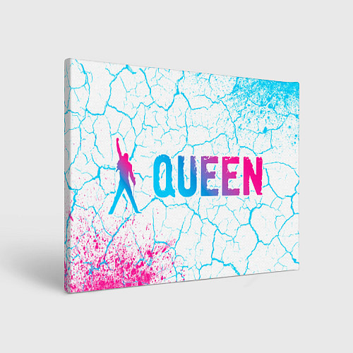 Картина прямоугольная Queen neon gradient style по-горизонтали / 3D-принт – фото 1