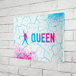 Холст прямоугольный Queen neon gradient style по-горизонтали, цвет: 3D-принт — фото 2