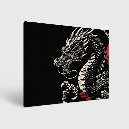 Картина прямоугольная Japanese dragon - irezumi - art / 3D-принт – фото 1