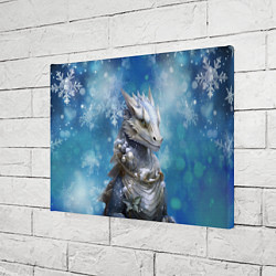 Холст прямоугольный Зимний дракон, цвет: 3D-принт — фото 2