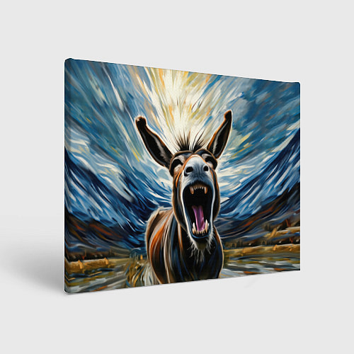 Картина прямоугольная Крик осла / 3D-принт – фото 1