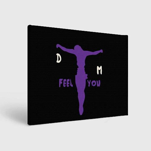 Картина прямоугольная Depeche Mode - I Feel You силуэт / 3D-принт – фото 1