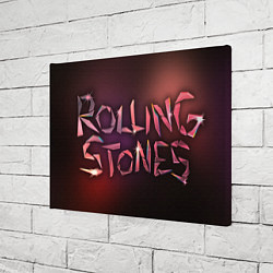 Холст прямоугольный Rolling Stones - Logo, цвет: 3D-принт — фото 2