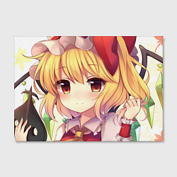 Холст прямоугольный Touhou Project Flandre cute smile, цвет: 3D-принт — фото 2