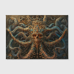 Холст прямоугольный Череп с щупальцами осьминога, цвет: 3D-принт — фото 2