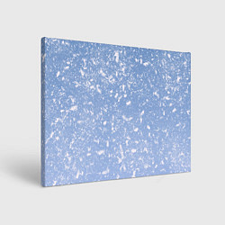 Картина прямоугольная Белые хлопья на голубом фоне