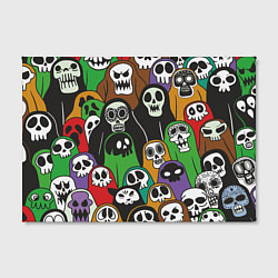 Холст прямоугольный Скелеты на хэллоуин, цвет: 3D-принт — фото 2