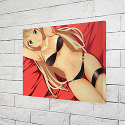 Холст прямоугольный Аниме девушка арт, цвет: 3D-принт — фото 2