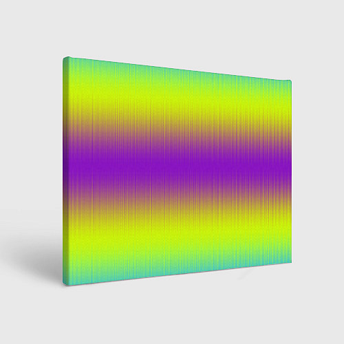Картина прямоугольная Неоновые салатовые и фиолетовые полосы / 3D-принт – фото 1
