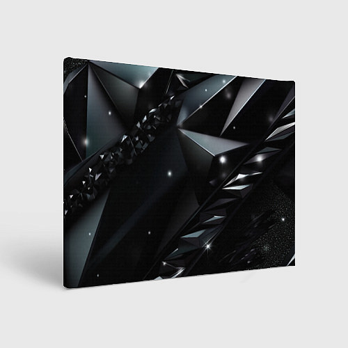 Картина прямоугольная Black luxury abstract / 3D-принт – фото 1