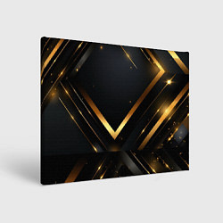 Картина прямоугольная Gold luxury black abstract