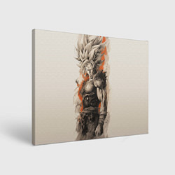 Холст прямоугольный Super Saiyan Goku, цвет: 3D-принт