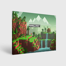 Холст прямоугольный Minecraft logo квадратный мир игры, цвет: 3D-принт