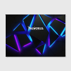 Холст прямоугольный Palworld неоновые плиты абстракция, цвет: 3D-принт — фото 2