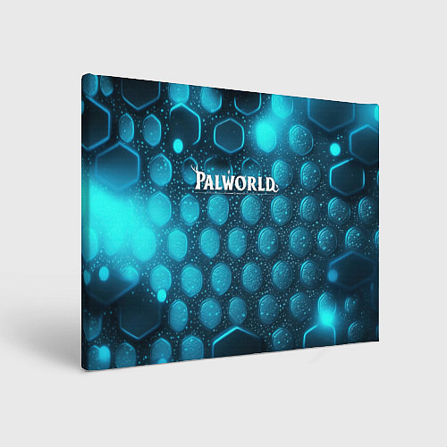 Картина прямоугольная Palworld логотип космический / 3D-принт – фото 1