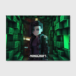 Холст прямоугольный Minecraft matrix, цвет: 3D-принт — фото 2