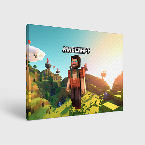Картина прямоугольная Minecraft персонаж / 3D-принт – фото 1