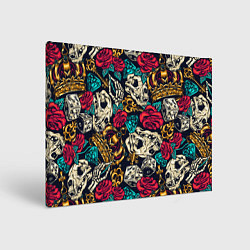 Картина прямоугольная Tattoo dice skull