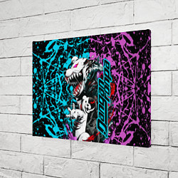 Холст прямоугольный Monokuma - fan art, цвет: 3D-принт — фото 2