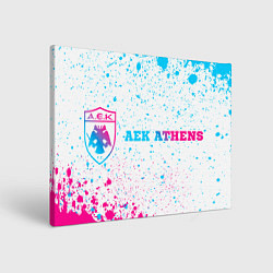 Картина прямоугольная AEK Athens neon gradient style по-горизонтали