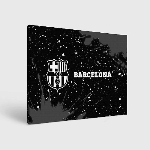 Картина прямоугольная Barcelona sport на темном фоне по-горизонтали / 3D-принт – фото 1