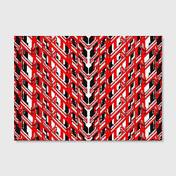 Холст прямоугольный Красная техно броня, цвет: 3D-принт — фото 2