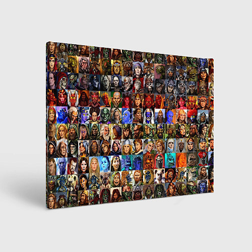 Картина прямоугольная Портреты всех героев / 3D-принт – фото 1