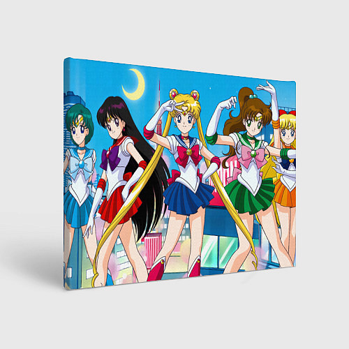 Картина прямоугольная Sailor Moon Усаги Ами Рей Макото Минако / 3D-принт – фото 1