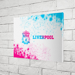 Холст прямоугольный Liverpool neon gradient style по-горизонтали, цвет: 3D-принт — фото 2