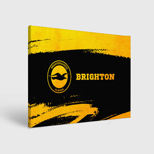 Картина прямоугольная Brighton - gold gradient по-горизонтали / 3D-принт – фото 1