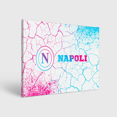 Картина прямоугольная Napoli neon gradient style по-горизонтали / 3D-принт – фото 1