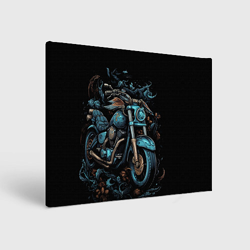 Картина прямоугольная Ретро абстрактный мотоцикл / 3D-принт – фото 1