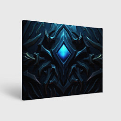 Картина прямоугольная Синие магическое свещение