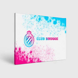 Картина прямоугольная Club Brugge neon gradient style по-горизонтали