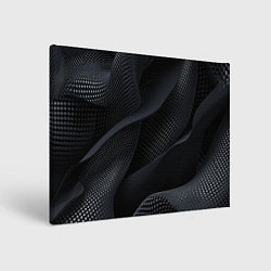 Картина прямоугольная Черная геометрическая материя
