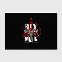 Холст прямоугольный Рок музыка - тяжёлый рок, цвет: 3D-принт — фото 2