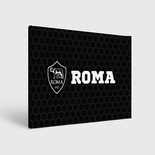 Картина прямоугольная Roma sport на темном фоне по-горизонтали / 3D-принт – фото 1
