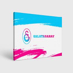 Холст прямоугольный Galatasaray neon gradient style по-горизонтали, цвет: 3D-принт