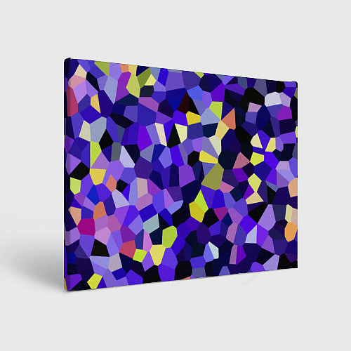 Картина прямоугольная Мозаика фиолетовая / 3D-принт – фото 1