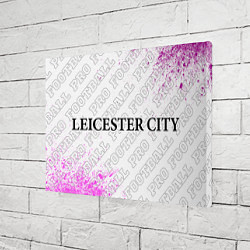 Холст прямоугольный Leicester City pro football по-горизонтали, цвет: 3D-принт — фото 2
