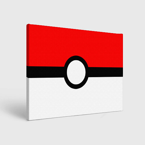 Картина прямоугольная Pokeball texture / 3D-принт – фото 1