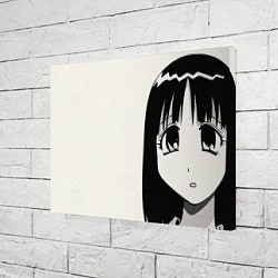 Холст прямоугольный Azumanga Daioh Аюму Касуга, цвет: 3D-принт — фото 2