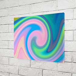 Холст прямоугольный Абстрактный разноцветный круговорот, цвет: 3D-принт — фото 2