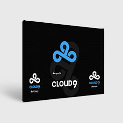 Холст прямоугольный Cloud9 - esports, цвет: 3D-принт