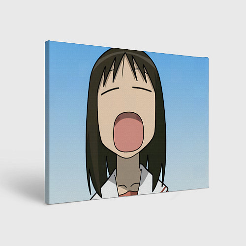 Картина прямоугольная Azumanga Daioh Аюму Касуга зевает / 3D-принт – фото 1