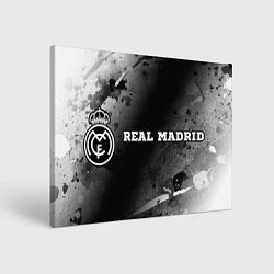 Картина прямоугольная Real Madrid sport на темном фоне по-горизонтали