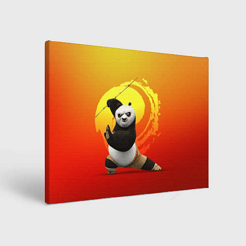 Картина прямоугольная Мастер По - Кунг-фу панда / 3D-принт – фото 1